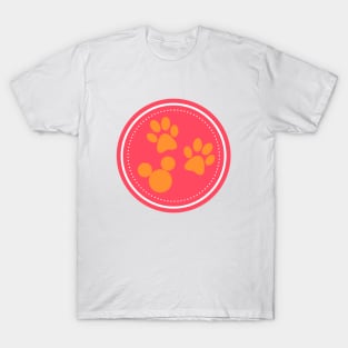 Two Cats And A Mouse Logo T-Shirt